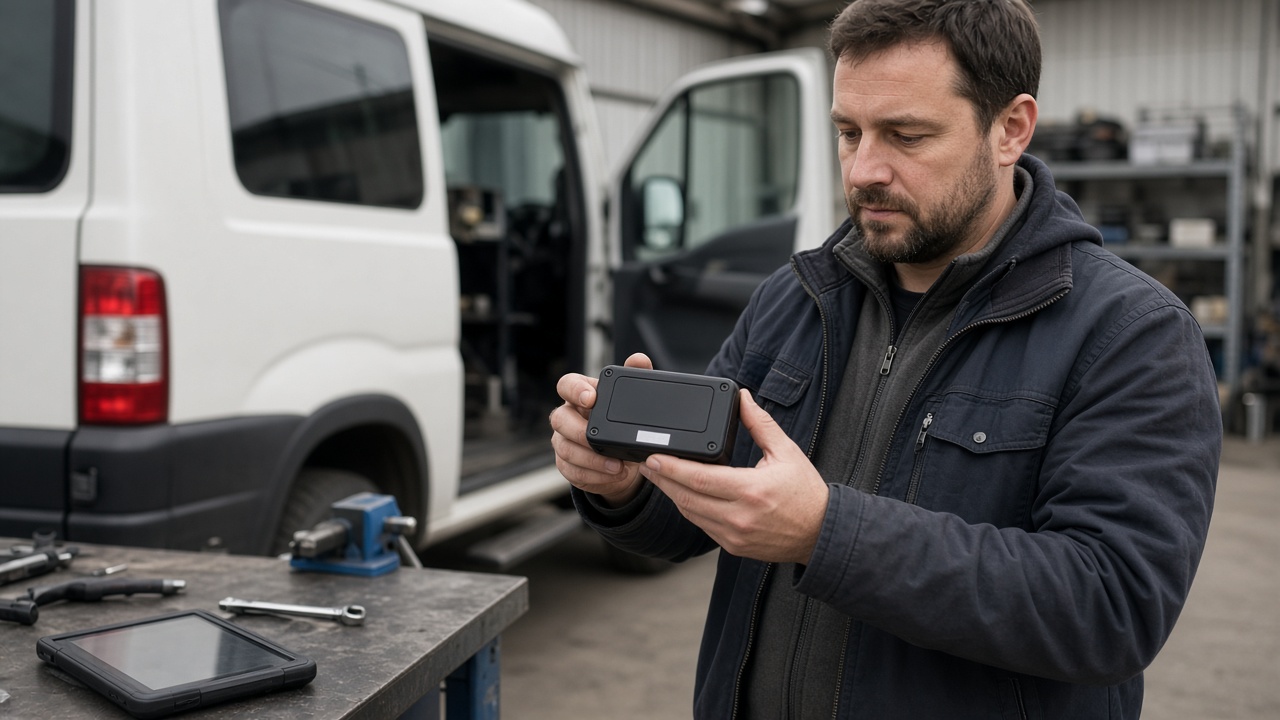 Traceur GPS professionnel destiné à la géolocalisation d’une flotte au Maroc