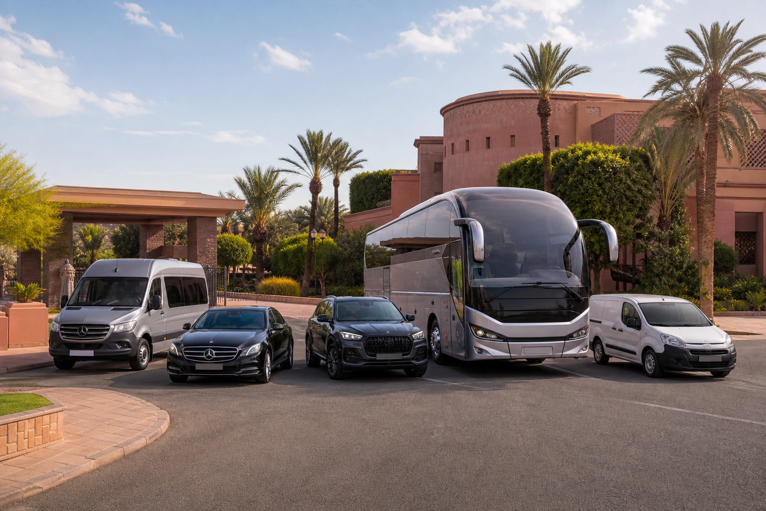 Minibus, autocar et voitures professionnelles équipés d'une solution GPS à Marrakech